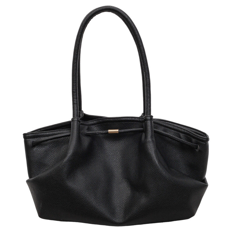 Classic Textured Handheld Tote Bag