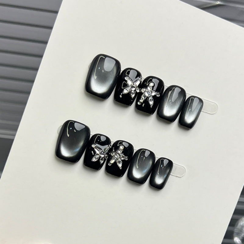 Sparkling Decorative Press-On Nail Set