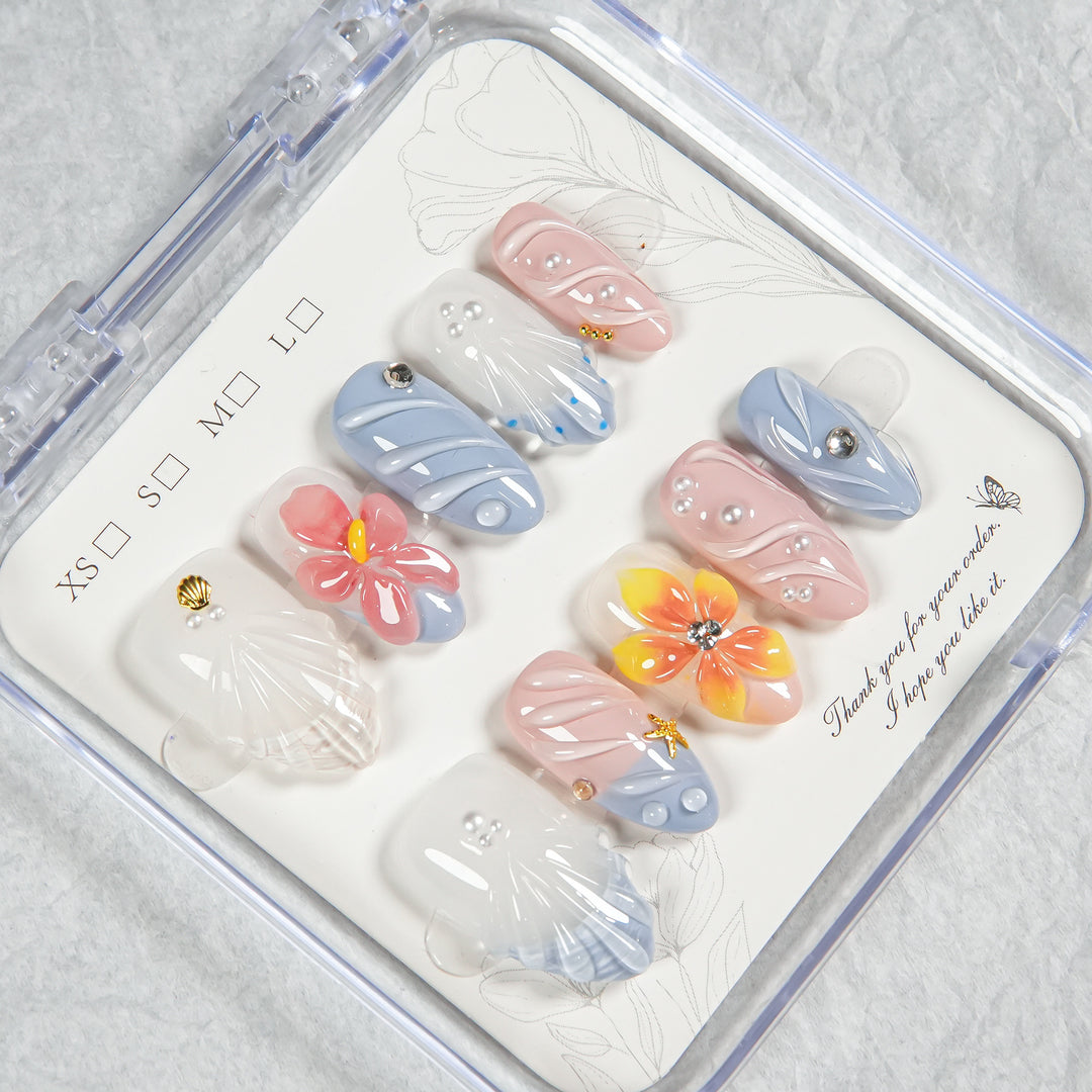 Decorative Press-On Nail Art Set