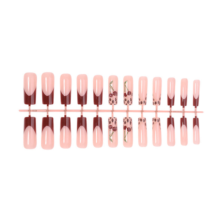 Artistic Floral Press-On Nail Set Stornfield