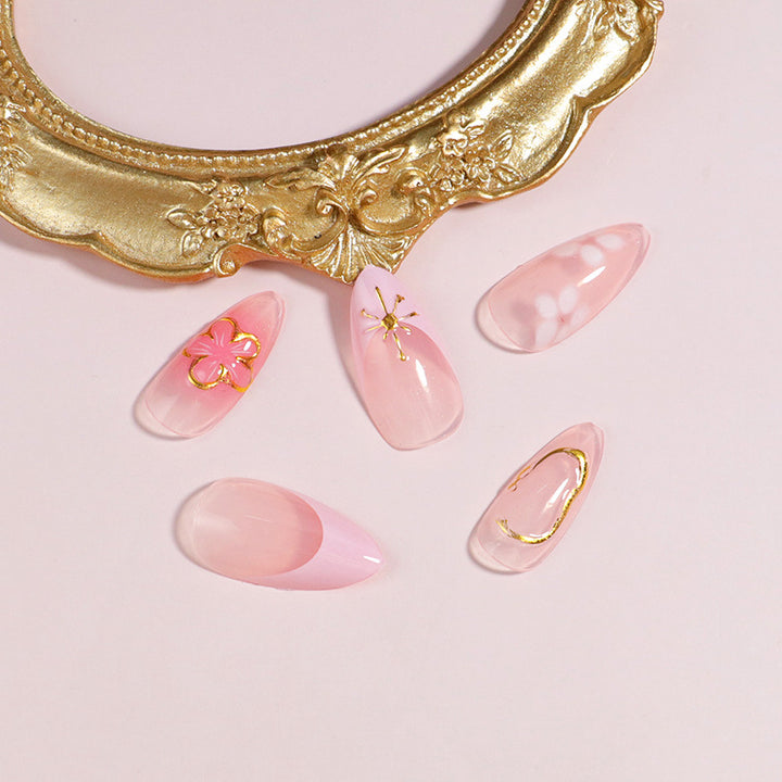 Premium Press-On Nail Set with Decorative Accents Stornfield