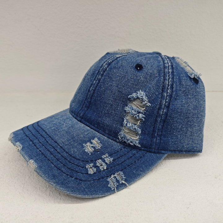 Women's Distressed Casual Denim Baseball Cap Stornfield