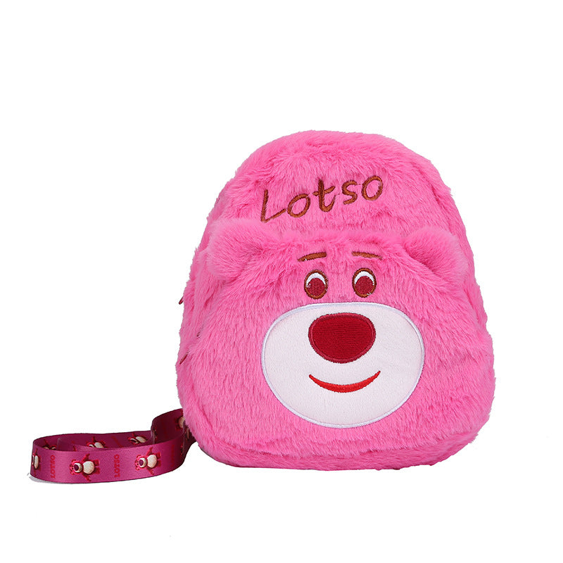 Plush Cartoon-Themed Backpack