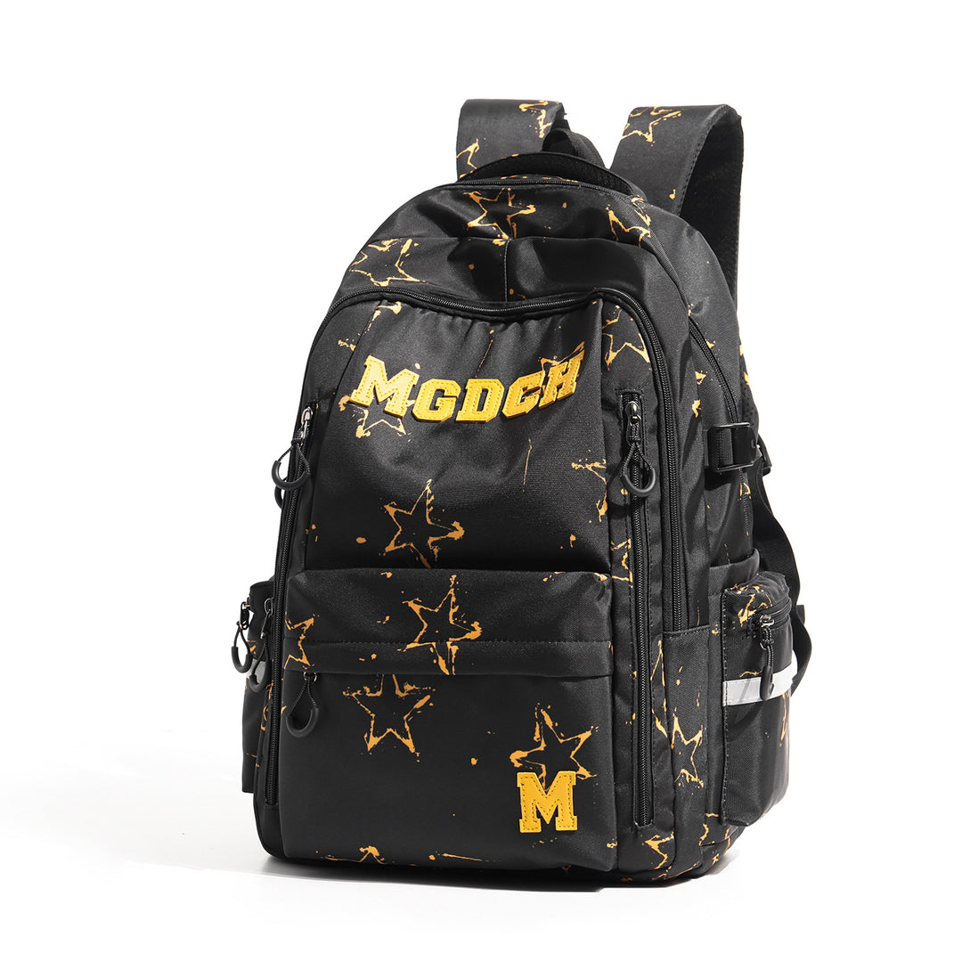 Star-Print Multi-Compartment Backpack Stornfield