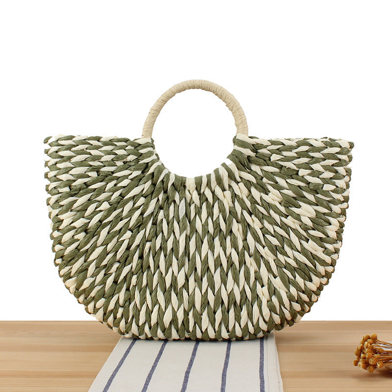 Braided Beach Bag with Ergonomic Handle Stornfield