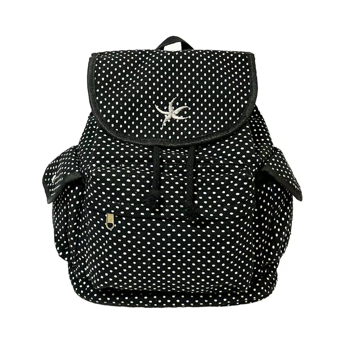 Backpack with Playful Polka Dot Pattern and Practical Storage Stornfield