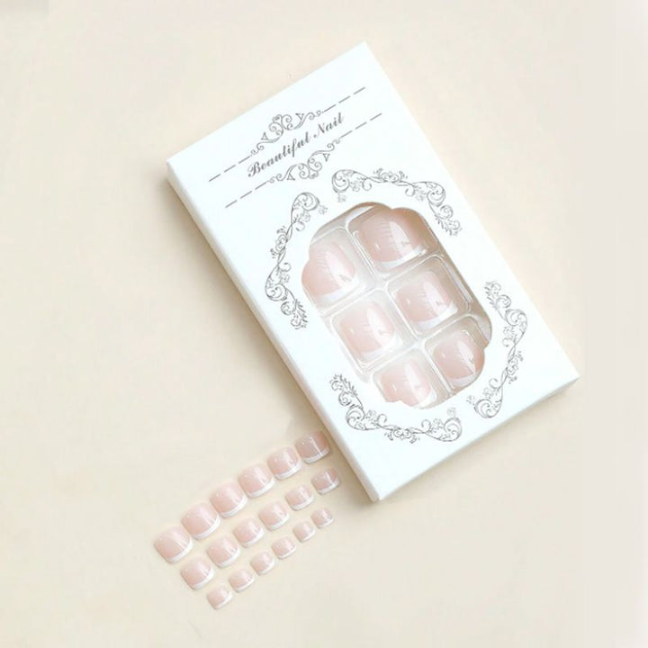 Artificial nail set with elegant French manicure Stornfield