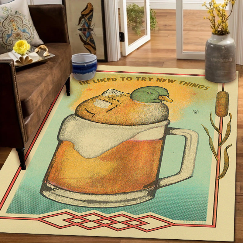 Artistic Tiger-Inspired Area Rug