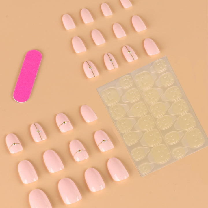 Designer False Nails with Adhesive-Stornfield