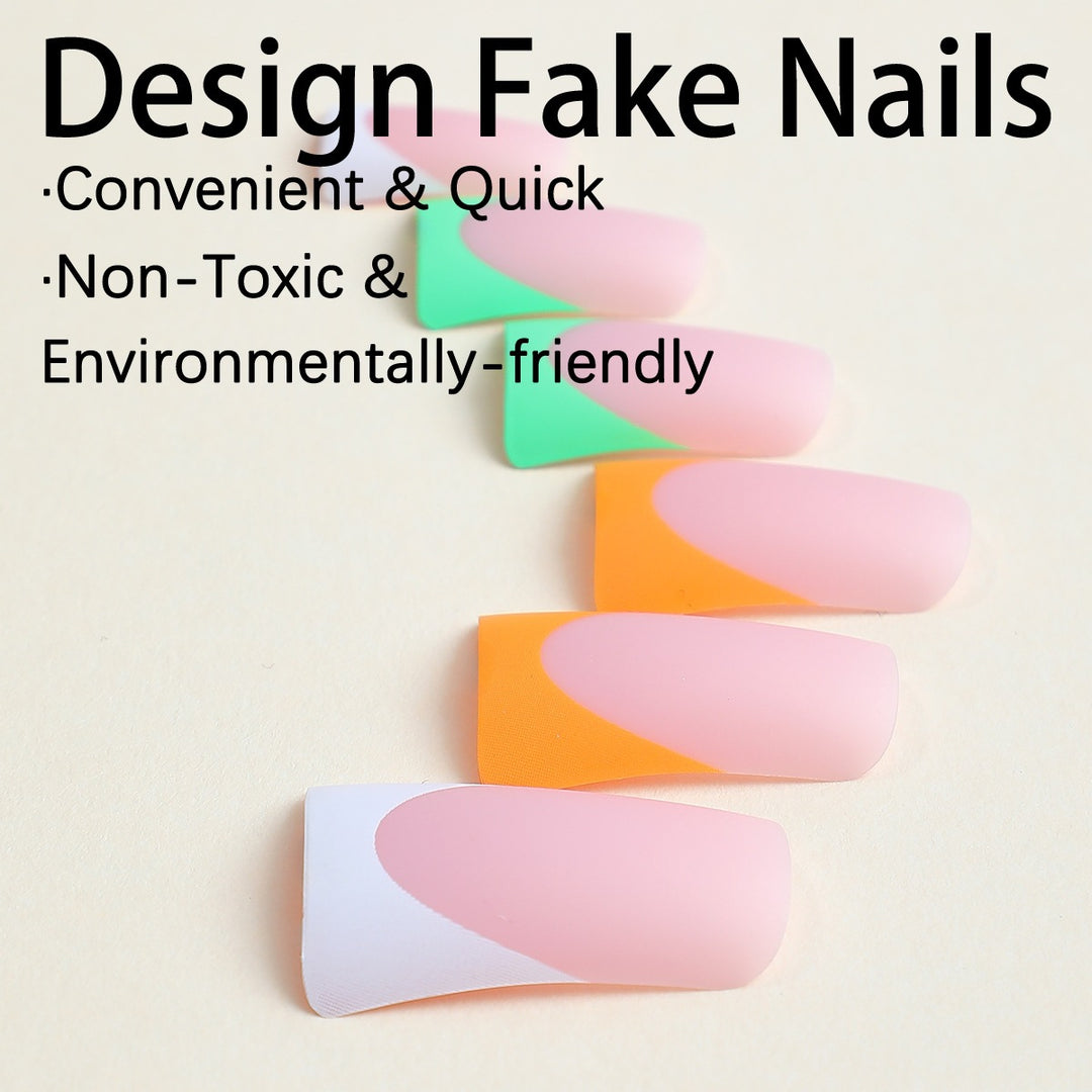 Artifical Nail Set with Creative Gradient Color Stornfield