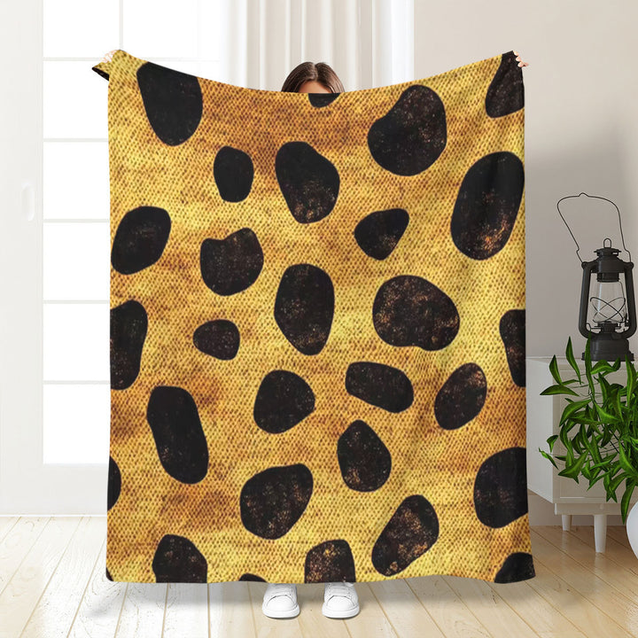 Artistic Leopard Print Throw Blanket
