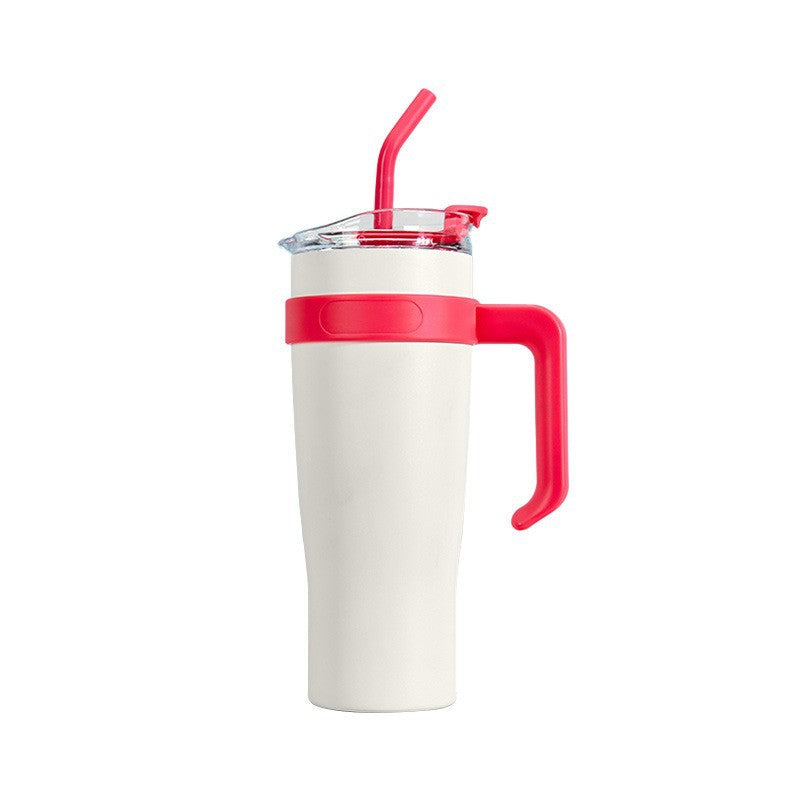 Women's insulated cup with straw and ergonomic handle Stornfield