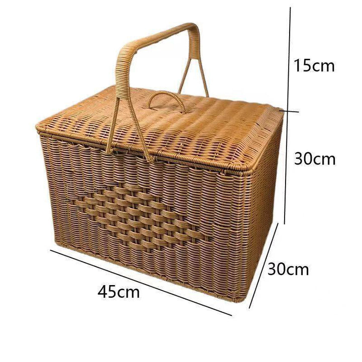 Multi-Layer Woven Picnic Storage Basket Stornfield