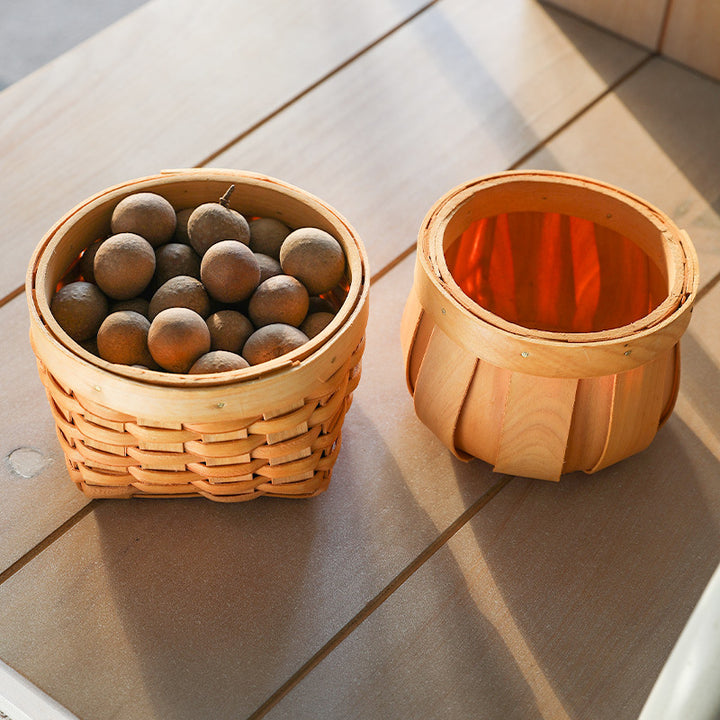 Unisex Round Storage Bowl made of natural wicker Stornfield