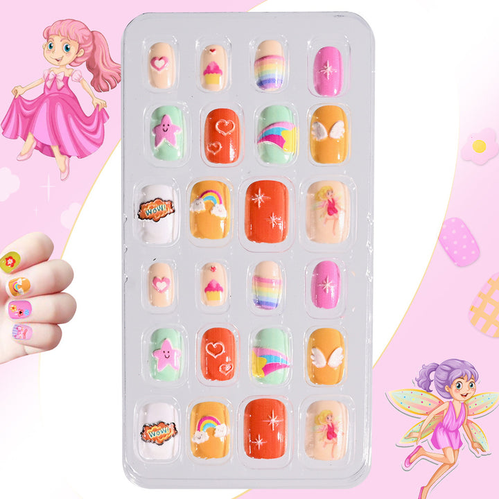 Children's Themed Decorative Press-On Nail Set Stornfield