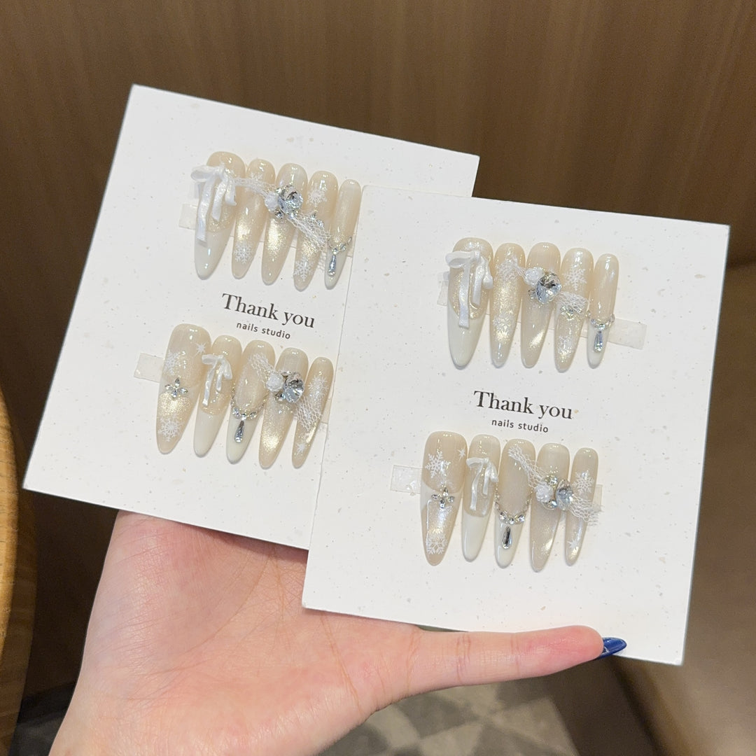 Artificial Nail Set with Festive Design Stornfield