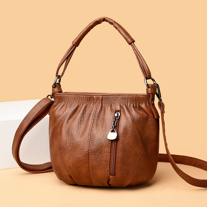 Casual Leather Shoulder Bag