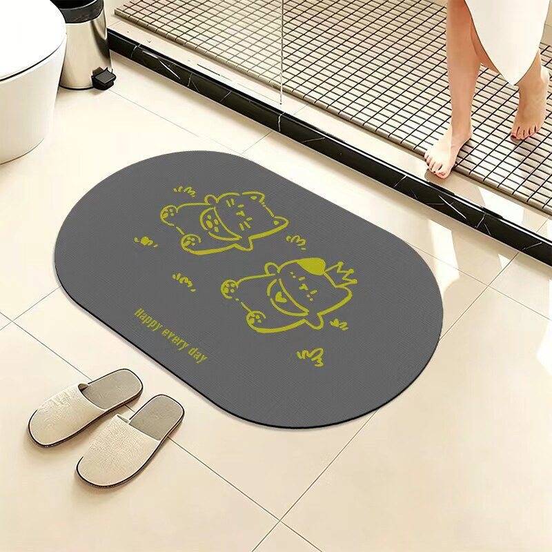 Cute Animal-Themed Bath Mat