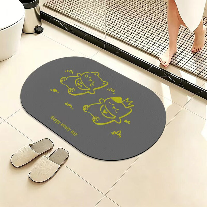 Cute Animal-Themed Bath Mat