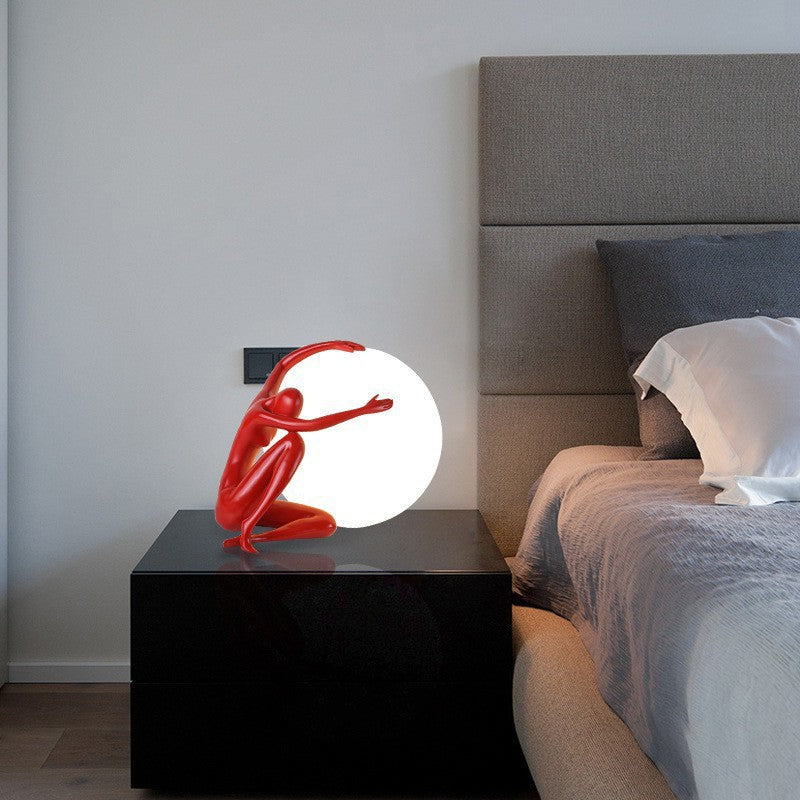 Artistic Table Lamp with Unique Sculptural Design