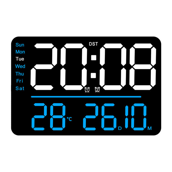 Digital Alarm Clock with Multifunction Temperature and Day of the Week Display Stornfield