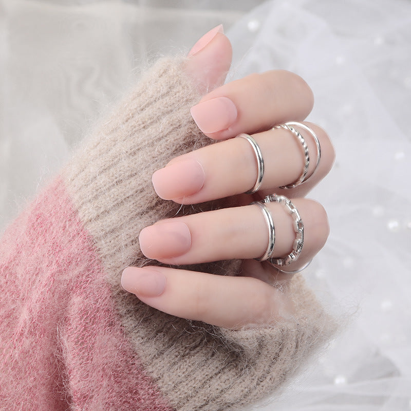 Matte Press-On Nail Set Stornfield