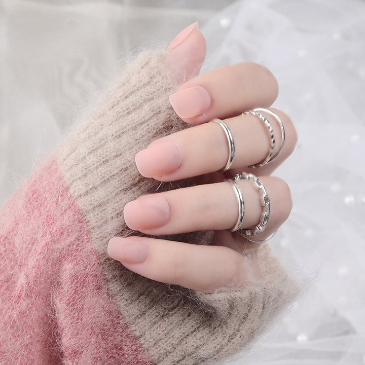 Matte Press-On Nail Set Stornfield