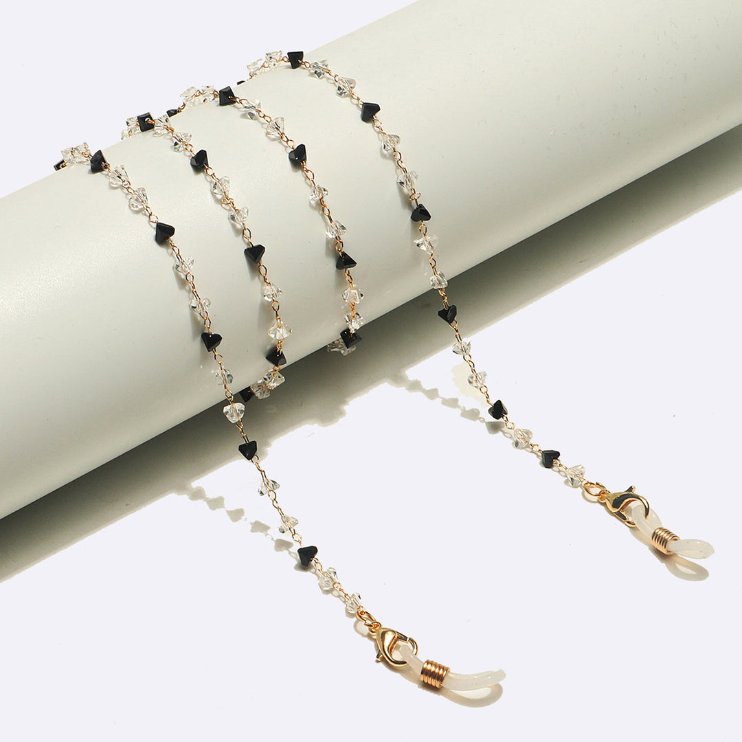 Fashionable Heart-Shaped Beaded Eyewear Chain Stornfield