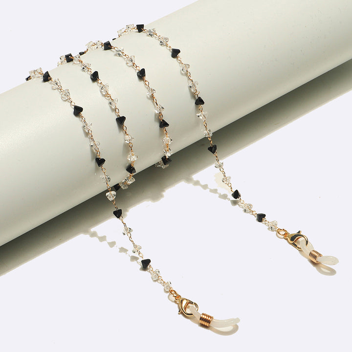 Fashionable Heart-Shaped Beaded Eyewear Chain Stornfield