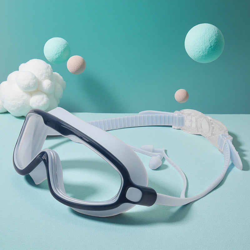 Waterproof swimming goggles with adjustable nose piece Stornfield