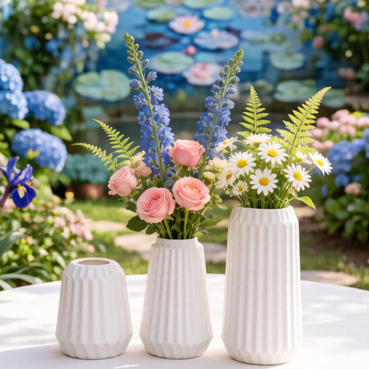 Textured Geometric Table Vase Stornfeild