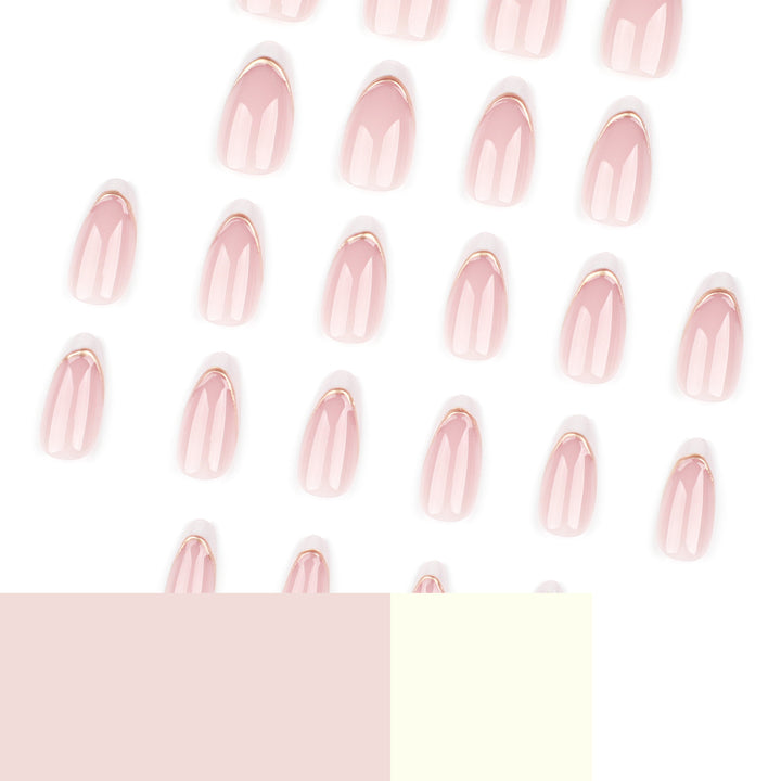 Elegant artificial nails with high-quality French design Stornfield