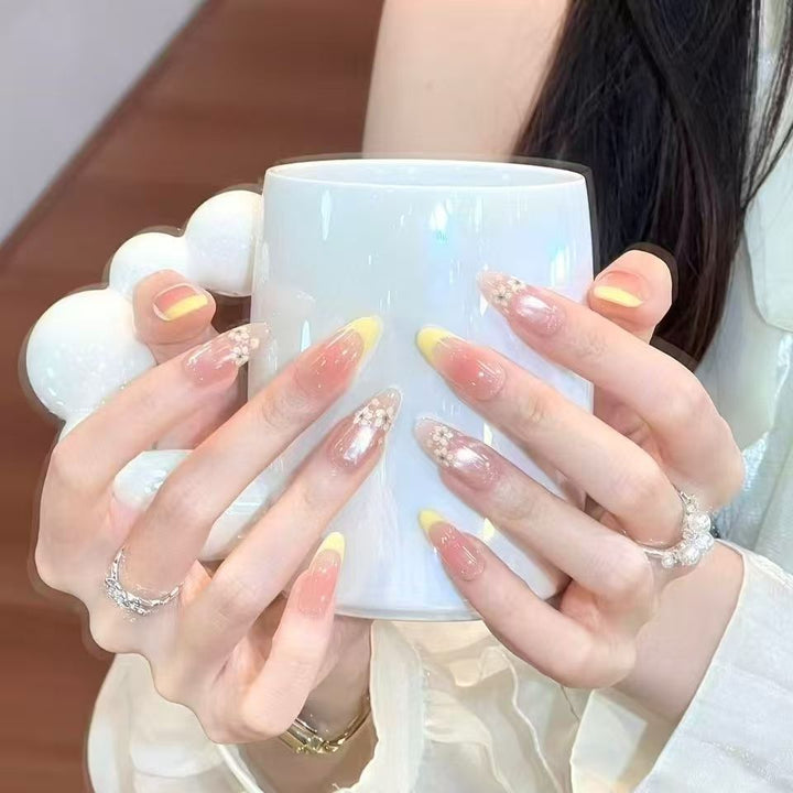 Elegant Decorative Acrylic Nail Extensions