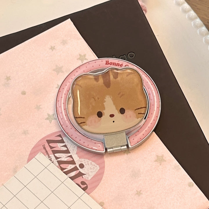 Hand mirror in heart-shaped design with cute bear motif Stornfield