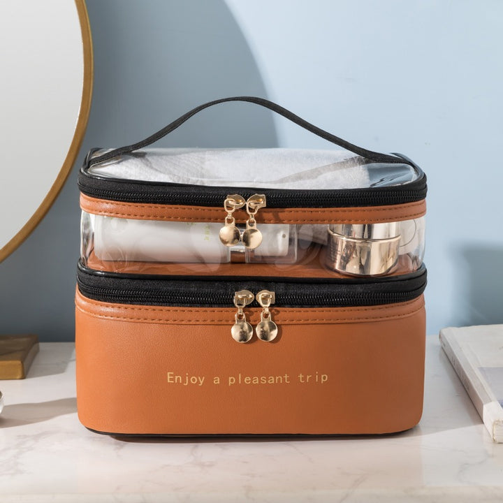 Transparent Dual-Layer Cosmetic Organizer Stornfield