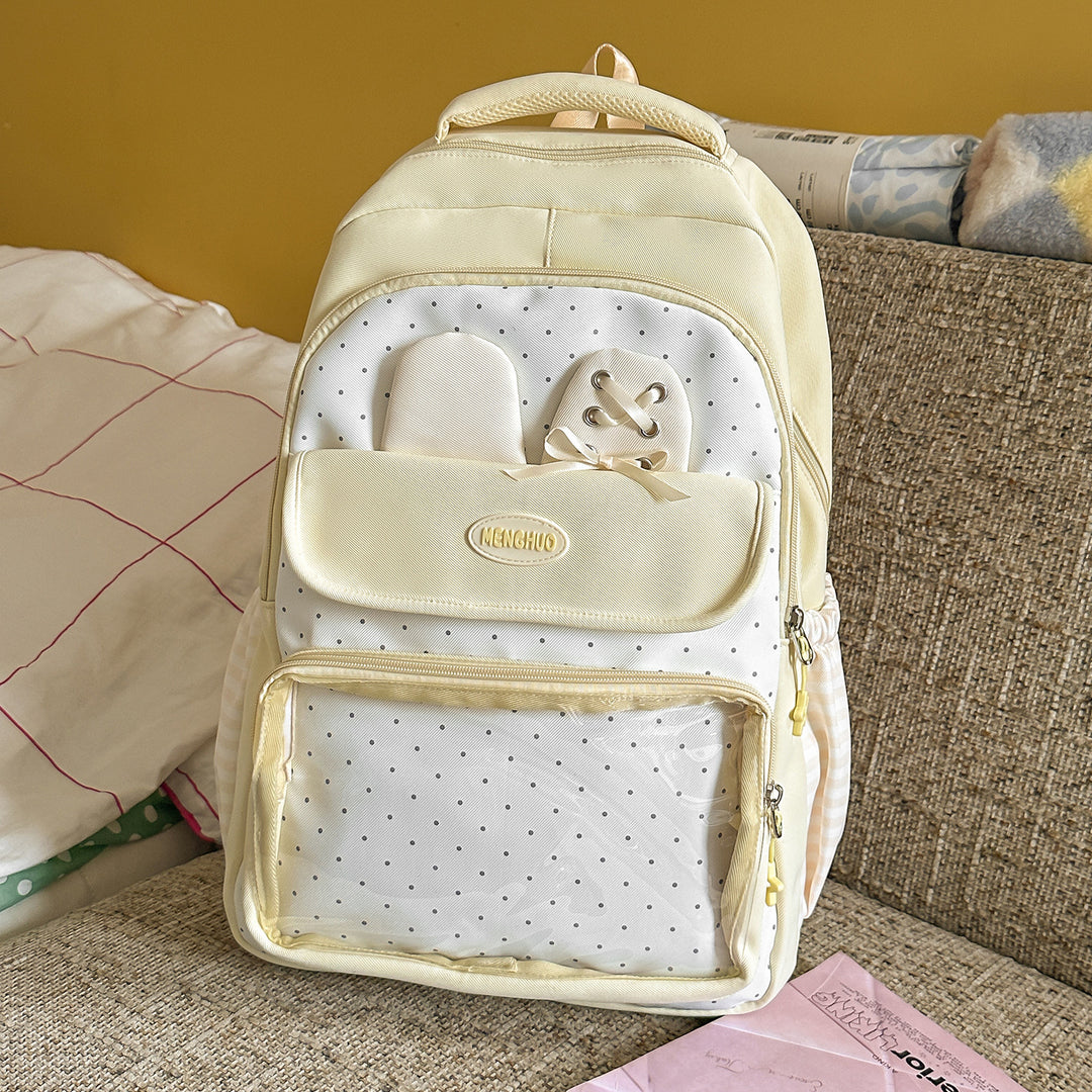Multi-Compartment Polka Dot Backpack Stornfield