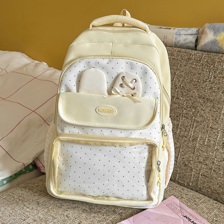 Multi-Compartment Polka Dot Backpack Stornfield