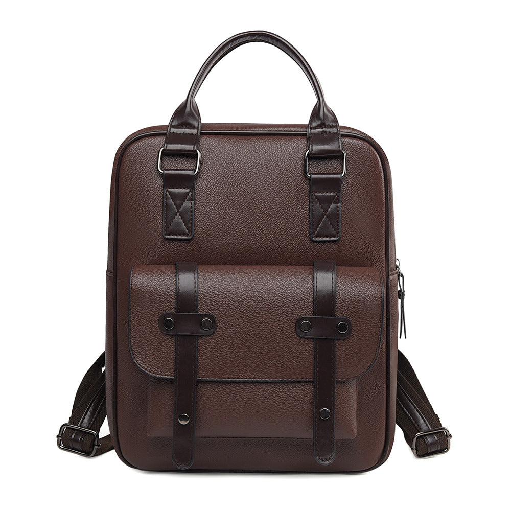 Structured Leather Backpack Stornfield