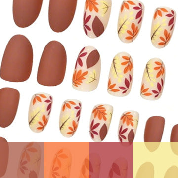 Artistic Floral Overlay Nail Enhancements Stornfield