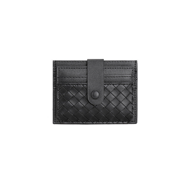 Braided Leather Card Holder Wallet Stornfield
