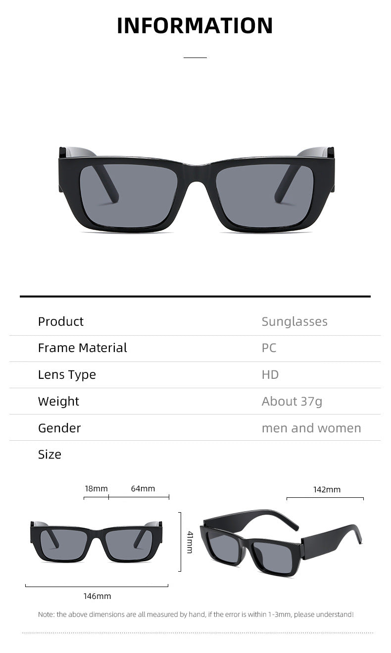 Women's fashionable rectangular sunglasses in innovative design Stornfield
