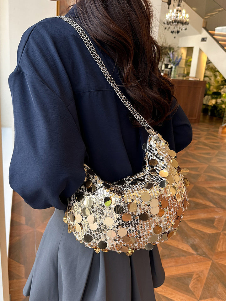 Sparkling Sequin Hobo Handbag
