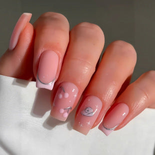 Creative 3D Bow and Pearl Nail Extensions Stornfield