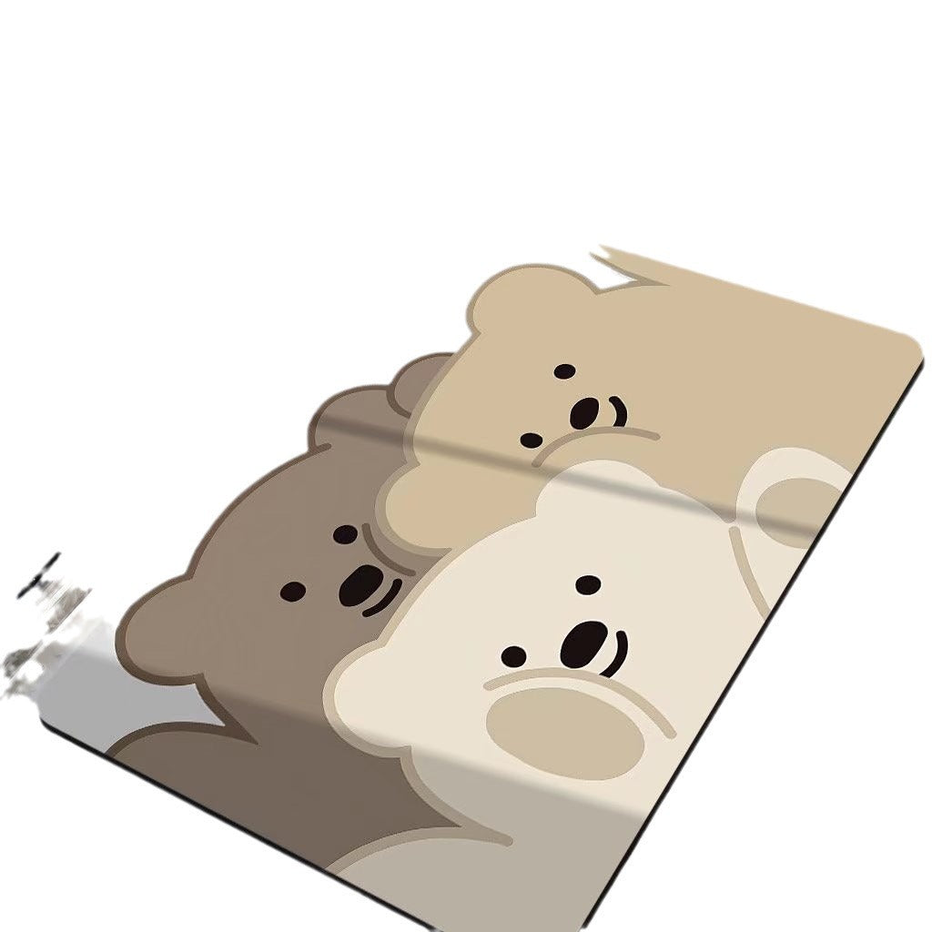Bear-Themed Bath Mat