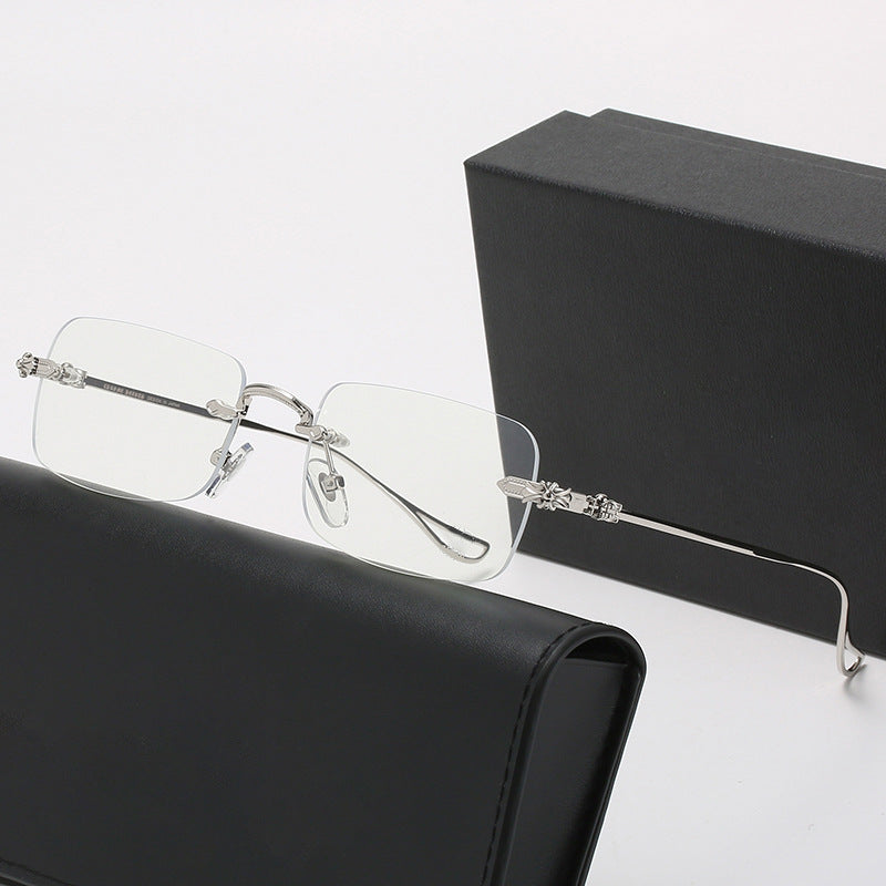 Ladies fashionable correction glasses with elegant square frame and decorated temples Stornfield
