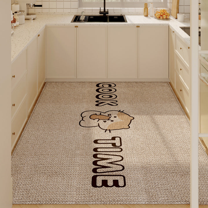Cartoon-Themed Kitchen Floor Mat