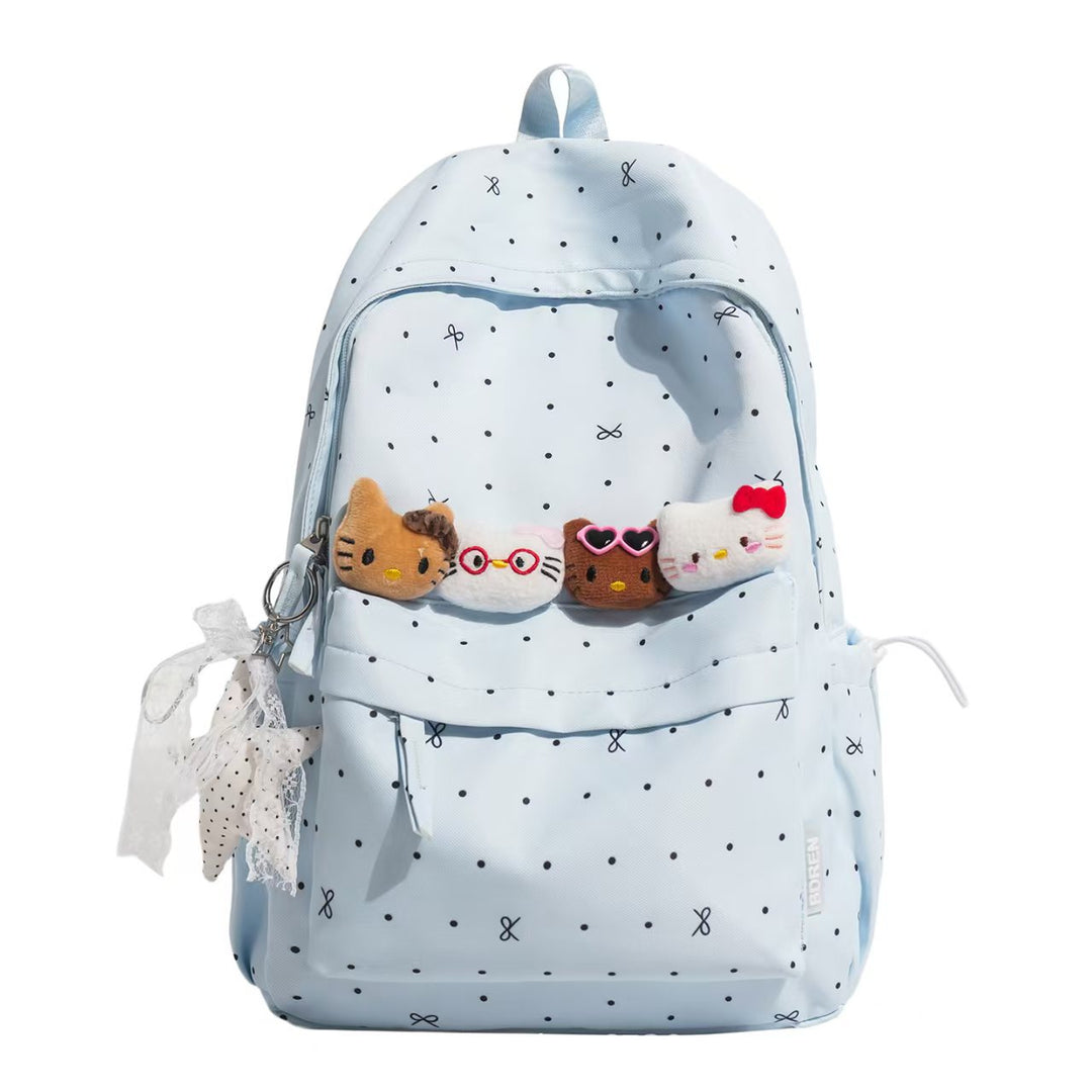 Backpack with Charming Animal Applications and Practical Compartments Stornfield