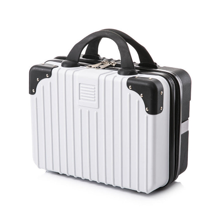 hard-shell cosmetic travel case with double top handles and reinforced corner protectors Stornfield