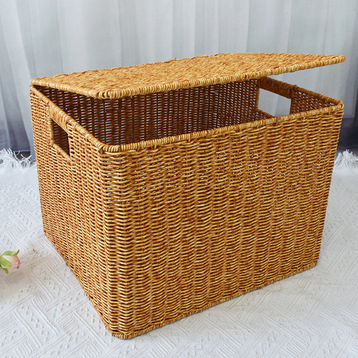 Woven Storage Cube with Lid Stornfield