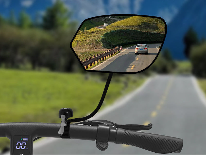 adjustable full-rotation handlebar rearview mirror with anti-glare convex glass Stornfield
